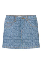 Kids Logo Jacquard Denim Skirt