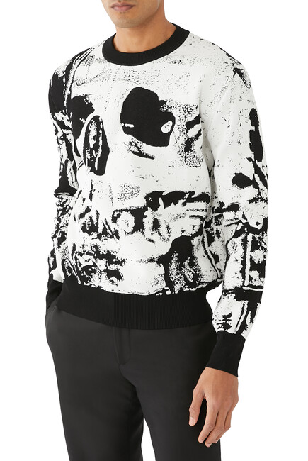 Fold Skull Jacquard Jumper