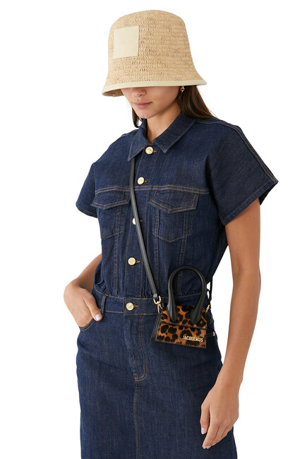 Le Bob Soli Raffia Bucket Hat