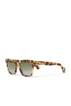 Tortoiseshell Square-Frame Sunglasses