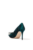 Belgravia Bow Court 100 Velvet Heels