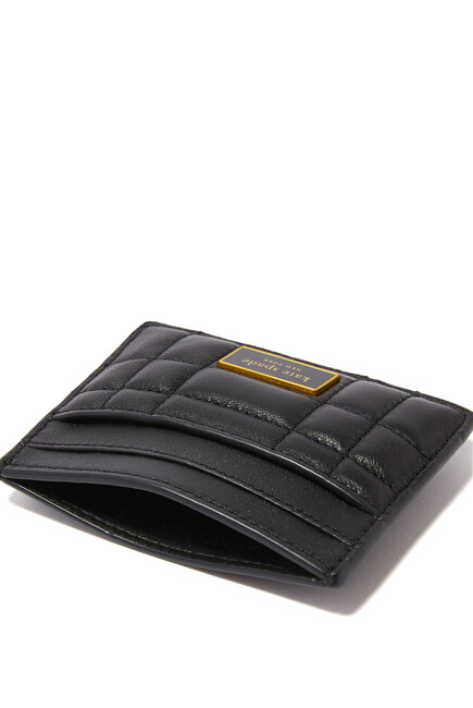 Evelyn Quilted Leather Card Case