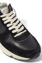 Running Sole Leather Sneakers