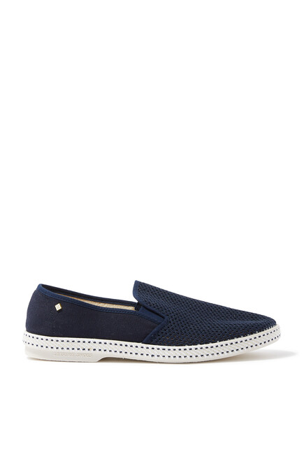 Classic Canvas & Mesh Slip-Ons Espadrilles