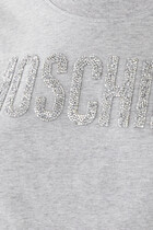 Glitter Logo Crop T-Shirt