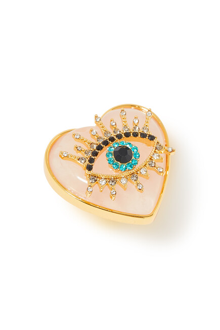 Heart Eye Stone Ring