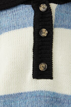 Rugby Stripe Polo Knit