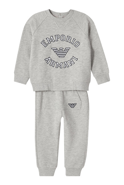 Kids Logo Cotton Blend Tracksuit