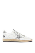 Ball Star Nappa Upper And Spur Glitter Star And Heel Sneakers