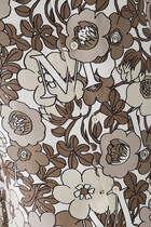 Floral Print Logo Silk Shirt