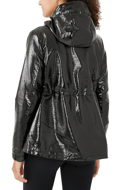 Agnou Faux Patent-Leather Parka