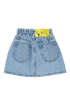 Logo Tape Denim Skirt