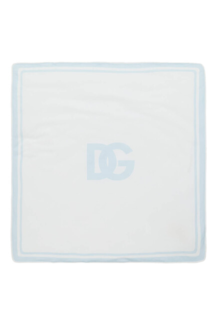 Kids Logo Print Jersey Blanket