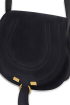 Marcie Small Suede Saddle Bag