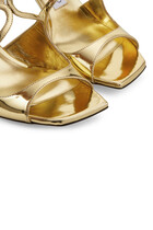 Anise 75 Metallic Leather Sandals