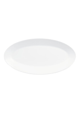 White Small Oval Platter