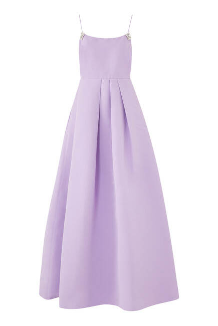 Gwen Crystal Broach Gown