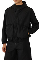 Blouson Grid Zip-Through Jacket