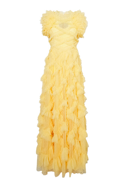 Genevieve Ruffle Gown