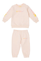 Kids Arrow Rainbow Cotton Tracksuit