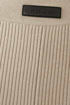 Appliquéd Ribbed-Knit Leggings