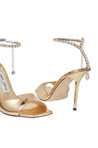 Saeda 100 Metallic Crystal Sandals