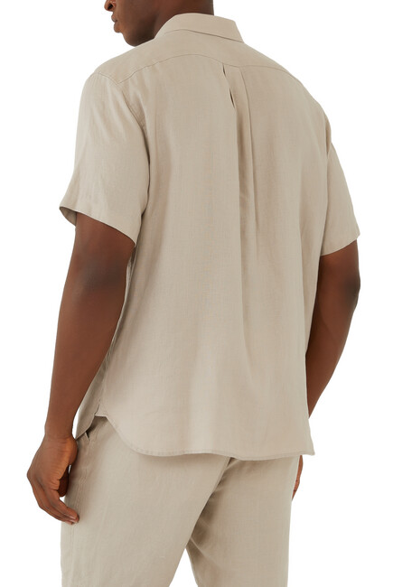 Short-Sleeve Linen Shirt