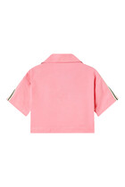 Kids Track Cropped Shirt