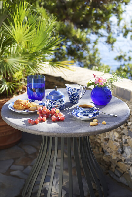 Blu Mediterraneo Fiore Piccolo Coffee Cup & Saucer Set