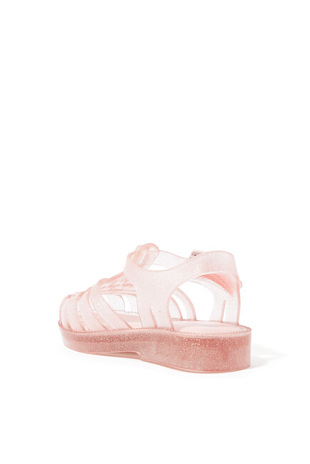 Kids Glitter Jelly Sandals