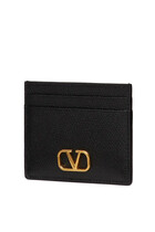  VLogo Leather Cardholder