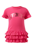 Kids Logo Ruffle Dress