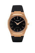 Ultra Thin Nylon 40mm Rose-Gold Steel Watch