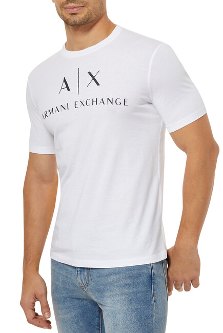 Buy Armani Exchange Cotton Logo T-Shirt for Mens | Bloomingdale's KSA