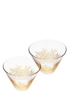 Sara Miller Set of 2 Glass Bowls