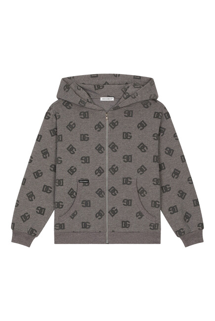 Kids Logo-Print Hooded Cardigan