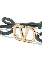 VLogo Signature Leather Bracelet