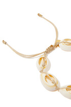 The Cowrie Bracelet, 24k Gold-Plated Alloy Brass Shell & Natural Cowrie Shells