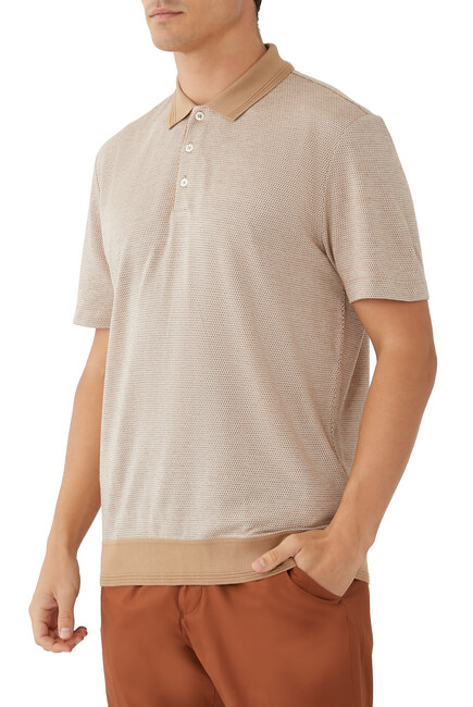 Bubble Cashmere Polo Shirt