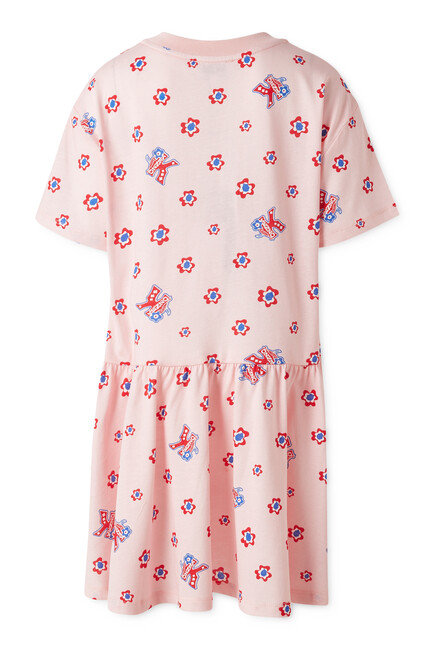 Kids Floral Logo Dress