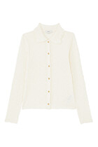 Smocked Long-Sleeve Button-Front Shirt