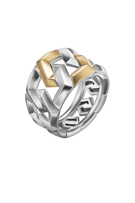 Carlyle Ring, Sterling Silver & 18k Yellow Gold