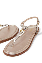 Jessica Metallic Leather Sandals