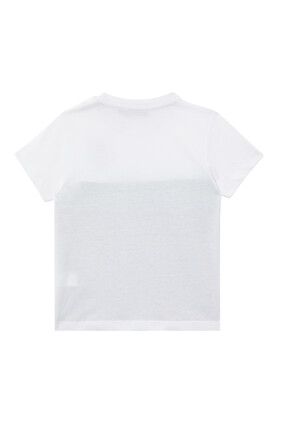 Tricolor Logo Cotton T-Shirt