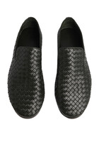 Intrecciato Leather Slippers