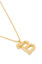 B Initial Pendant Necklace, 18K Gold-Plated Sterling Silver