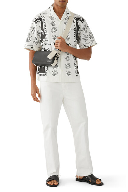 La Chemise Jean Printed Bowling Shirt