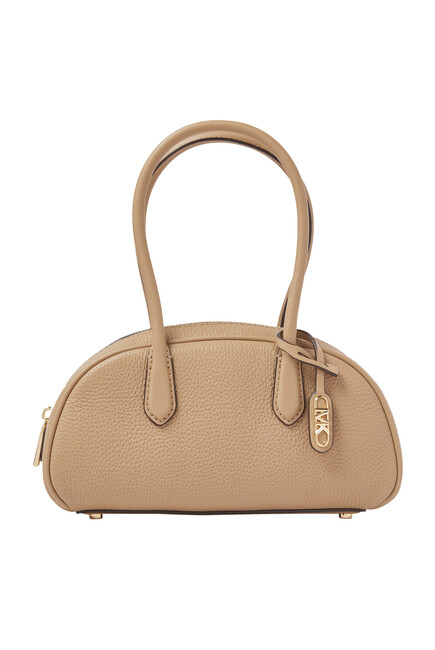 Lulu Small Pebbled Satchel Bag