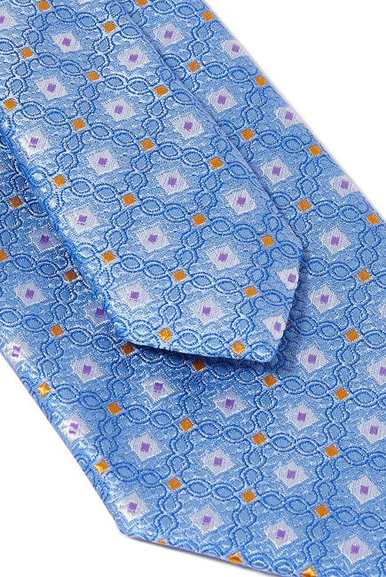 Geometric Silk Tie