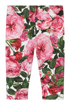 Kids Floral Print Leggings